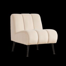 Upholstered Accent Chair For Various Rooms - Beige