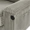 Modern 4 Seater Corduroy Sofa Couch With USB Ports, Hidden Storage Arms, And Flip Top Cup Holders - Brown - Brown - Image 15