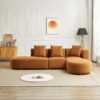Orby - Sectional Sofa Right Facing - Cognac - Image 3