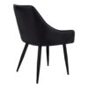 Dining Chair, Side Upholstered For Dining Room, Contemporary And Modern (Set of 2) - Black - Image 3