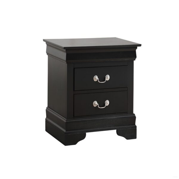 Louis Phillipe - Elegant Nightstand - Black