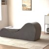 Solace - Chaise Lounge Chair Relaxation, Ergonomic Design With Soft Yet Firm High Density Foam Core, Removable Machinewashable Cover - Gray - Image 7