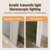 Frameless Full Length LED Mirror With 3 Color Changing Light And Explosion Proof Glass - Silver - Image 6
