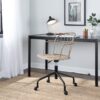 Riley - Farmhouse Adjustable Office Chair - Antique Copper / White Washed - Image 8