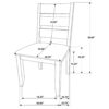 Dining Chair With Ladder Back Design (Set of 2) - Brown - Image 3