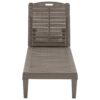2 Piece Outdoor Chaise Lounges With Adjustable Backrest In Light Polypropylene Resin - Light Brown - Image 9