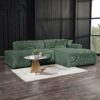 Mar - Sectional Sofa Right Facing - Green - Image 7