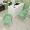 1 Piece Designed Single Chair, UV Resistant, Waterproof And Wear Resistant - Haze Green - Image 9