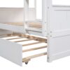 Full Over Full Bunk Bed With Twin Size Trundle - White - Image 6