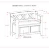 Amherst - Small Entryway Storage Bench - White - Image 10