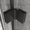 Bifold Frameless Glass Shower Door 30" X 72" With 1 / 4" Tempered Clear Glass - Black - Image 6