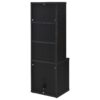 Multifunctional Bookcase With 3 Open Shelves And Secure Locking Mechanism - Black - Image 11
