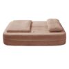 Multi Functional Sectional Sofa Bed With Independent Chaise Lounge And Functional Blanket - Pink - Image 16