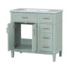 36" Bathroom Vanity With Sink, Soft Close Doors, And Storage Drawers - Green - Image 13