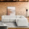 Solo - Corner Sectional Sofa - Cream - Image 6