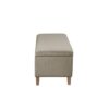 Caymus - Rectangular Soft Close Storage Bench - Light Gray - Image 6