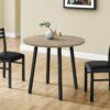 3 Piece Drop Leaf Dining Table Set, Contemporary & Modern - Taupe - Image 4