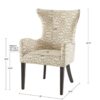 Angelica - Dining Arm Chair With Bronze Nailhead Trim (Set of 2) - Tan - Image 3