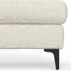 Ava - Mid Century Ottoman - Cream - Image 7
