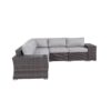 Oasis - Outdoor 7 Piece Rattan Sectional Seating Group With Cushions - Brown - Image 7