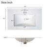 30" Bathroom Vanity Set With Sink, Featuring Soft Close Doors, And 3 Drawer Design - Sage Green - Image 11