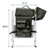 Padded Folding Outdoor Chair With Side Table And Storage Pockets, Lightweight Oversized Directors Chair For Indoor, Outdoor Camping, Picnics And Fishing - Green - Image 13