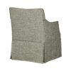 London - Upholstered Skirted Dining Arm Chair With Hidden Casters - Gray - Image 5