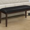 Bench, Rectangular, Dining Room, Hallway, Entryway, Upholstered, Transitional - Black - Image 9