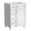 Bathroom Vanity Cabinet With Sink - White - Image 11