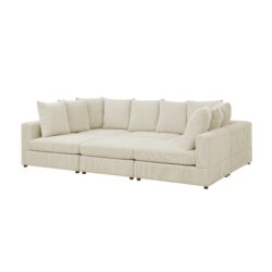 Haven - 6 Piece Modular Sectional - Cream