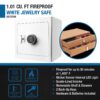 1.01 Cubic Ft Jewelry Safe - White - Image 14
