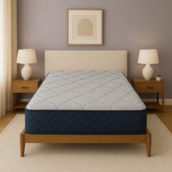 Twin Firm Mattress ComfortCare DreamLux - White / Blue