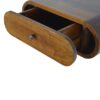 Wall Mounted Round Bedside Table - Chestnut - Image 5