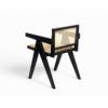 Chandigarh - Arm Dining Chair (Set of 2) With Natural Cane Design / Black - Image 9