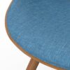Malden - Bentwood Dining Chair With Wood Back - Blue - Image 9