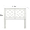 Tabor - Chippendale Headboard Queen / Full Durable Poplar Design - White - Image 3