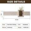3D LED Sandstone Wall Decor With Simulated Plants, Glass Vase & Remote Control - Light Coffee - Image 3