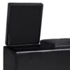 Avalon - Tray Storage Ottoman With Lift Up Lids - Midnight Black - Image 4