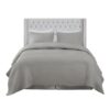Queen Size Upholstery Headboard With Tufted Buttons And Nailhead Trim - Gray - Image 6