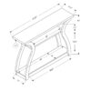 Accent Console Table For Entryway, Contemporary Stylish - Taupe - Image 6