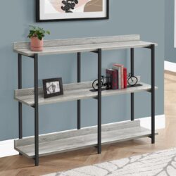 Accent Console Table For Entryway, Elegant Design - Gray
