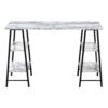 Computer Desk For Home Office, Laptop, Storage Shelves, Contemporary Versatile Placement - White - Image 2