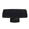70.87" Modern Artificial Stone Black Curved Black Metal Leg Dining Table, Can Accommodate 6-8 People - Black - Image 12