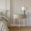 Vintage Inspired Storage Console Table With Fluted Doors - Reclaimed Wheat - Image 6