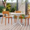 1 Piece Designed Single Chair, UV Resistant, Waterproof And Wear Resistant - Tropical Orange - Image 10