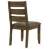 Dining Chair With Ladder Back Design (Set of 2) - Brown - Image 7