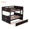 Full Over Full Bunk Bed With Twin Size Trundle - Espresso - Image 7