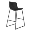 Office Chair, Bar Height, Standing, Computer Desk, Work, Leather Look, Contemporary, Modern - Black - Image 3