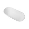 68.9" Freestanding Solid Surface Soaking Bathtub For Bathroom - Matte White - Image 5