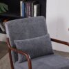 Accent Chair With Pillow - Antique Dark Gray - Image 14